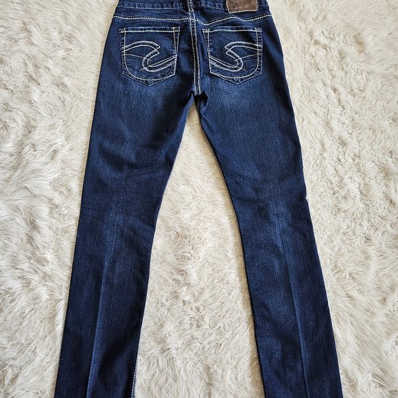 Silver Jeans Women's Blue Berkley Straight Legs Denim Jeans W28/L32 - Picture 4 of 10
